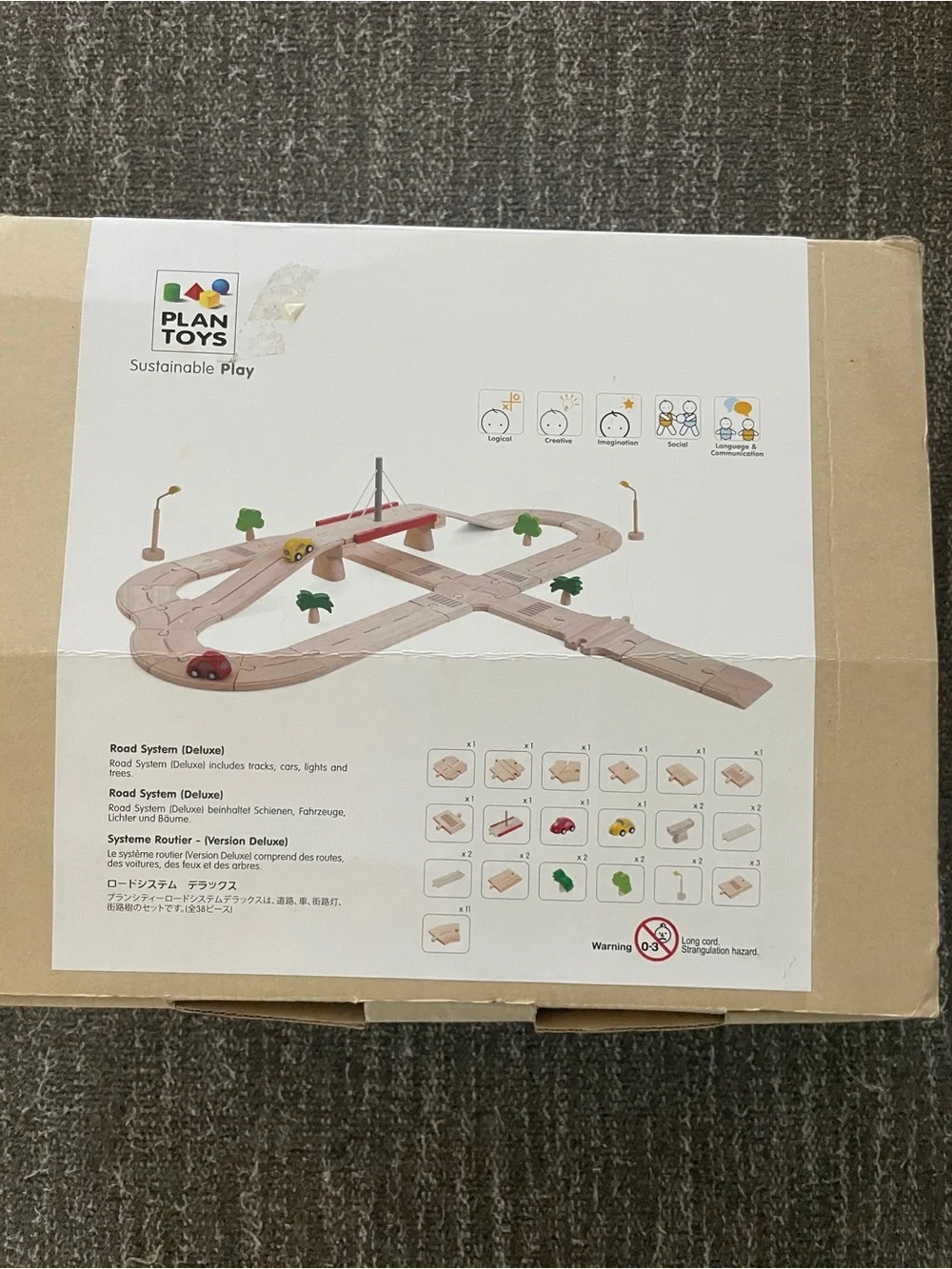 PlanToys Wood Road System